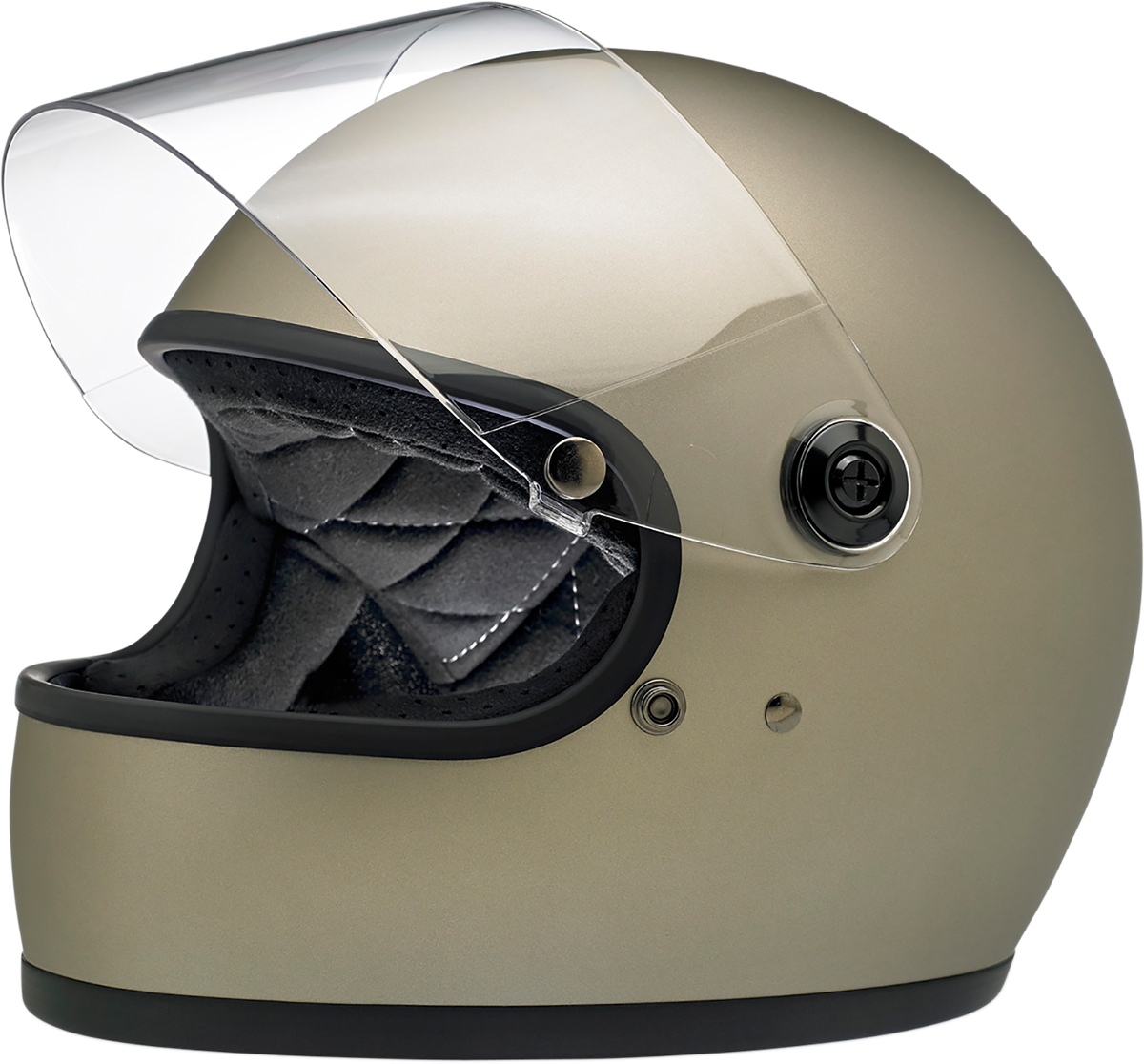 BILTWELL Gringo S Motorcycle Helmet - Flat Titanium - XS 1003-203-101