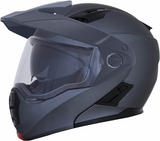 AFX FX-111DS Motorcycle Helmet - Frost Gray - Medium 0140-0134