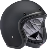 BILTWELL Bonanza Motorcycle Helmet - Flat Black Factory - XS 1001-638-201