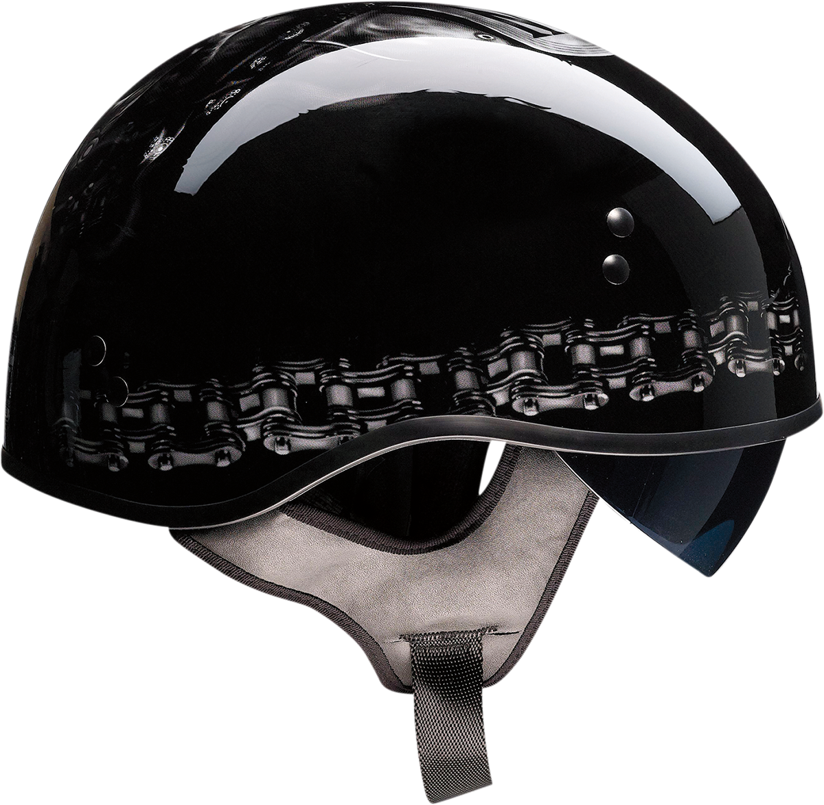 Z1R Vagrant Motorcycle Helmet - FTW - Black/Gray - Small 0103-1319