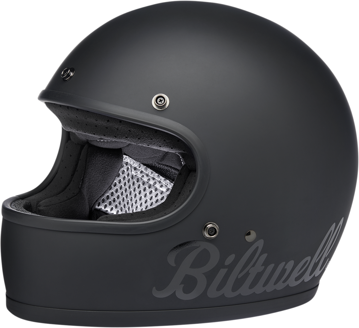 BILTWELL Gringo Motorcycle Helmet - Flat Black Factory - Large 1002-638-104