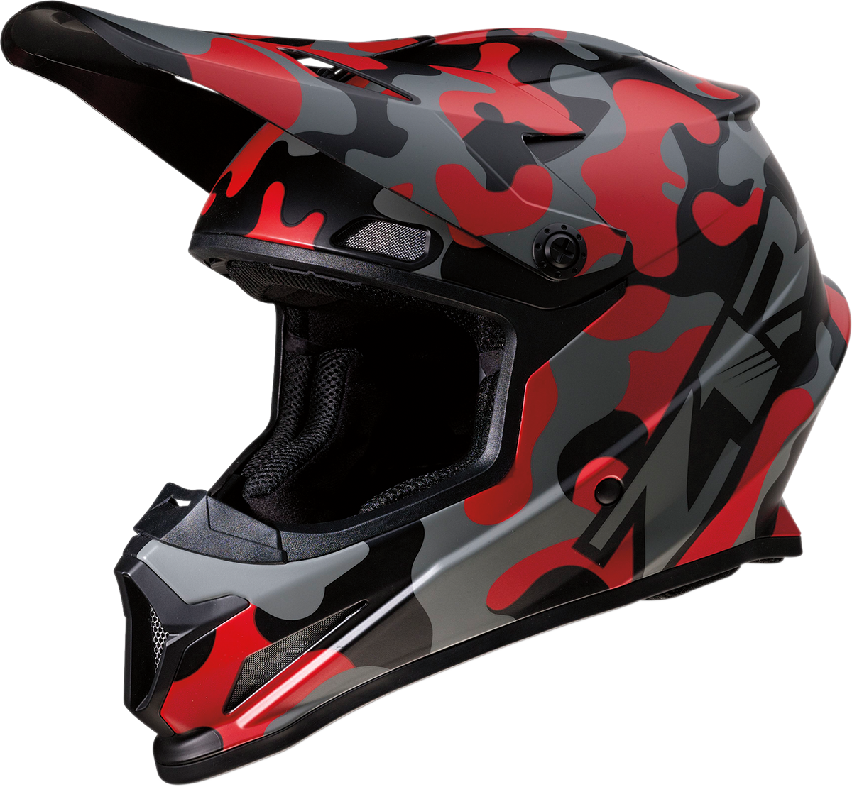 Z1R Rise Motorcycle Helmet - Camo - Red - Large 0110-6082