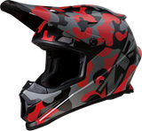 Z1R Rise Motorcycle Helmet - Camo - Red - Large 0110-6082