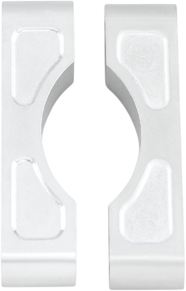 KLOCK WERKS Hugger Front Fender Mounting Blocks - For 16"/17"/18" Wheels - Satin KWFS-01-0103