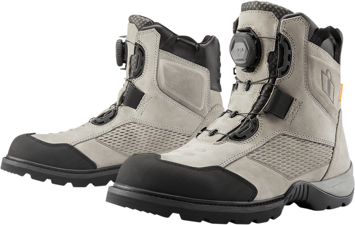 ICON Stormhawk Boots - Gray - Size 10 3403-1178