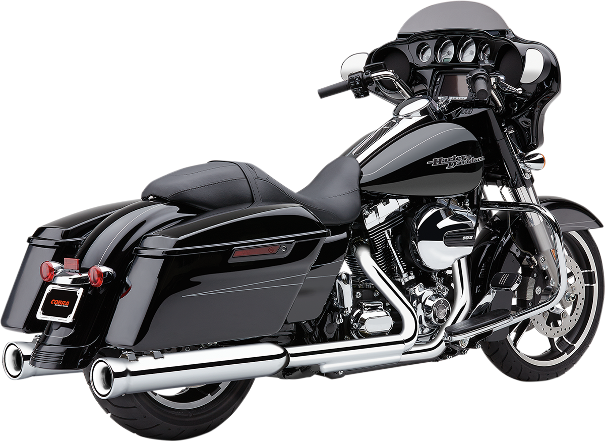 COBRA Neighbor Hater Mufflers for '95-'16 Bagger - Chrome 6107