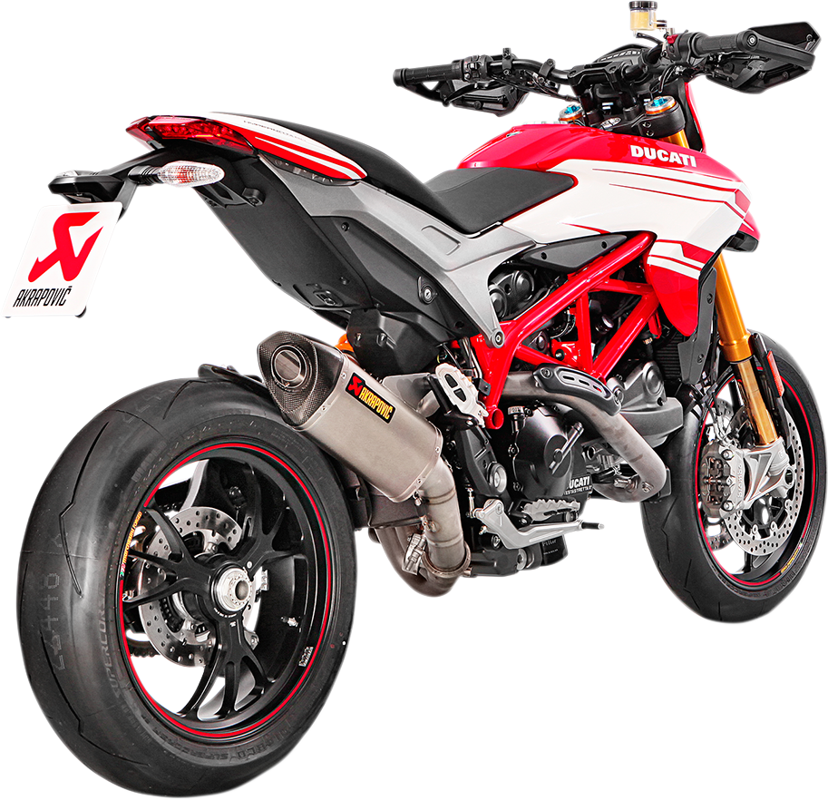 AKRAPOVIC Slip-On Line Muffler - Titanium Hypermotard 2013-2018 S-D9SO8-RT 1811-3135