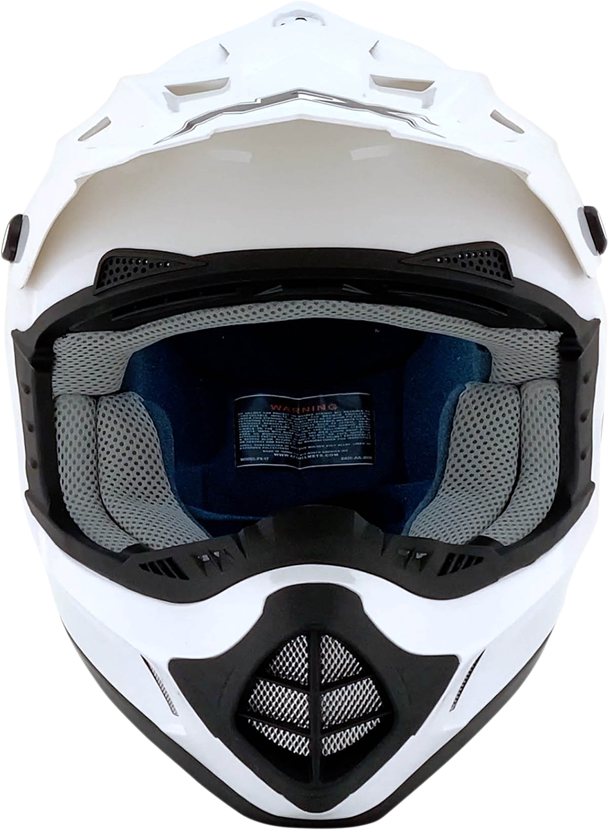 AFX FX-17 Motorcycle Helmet - White - Small 0110-4081