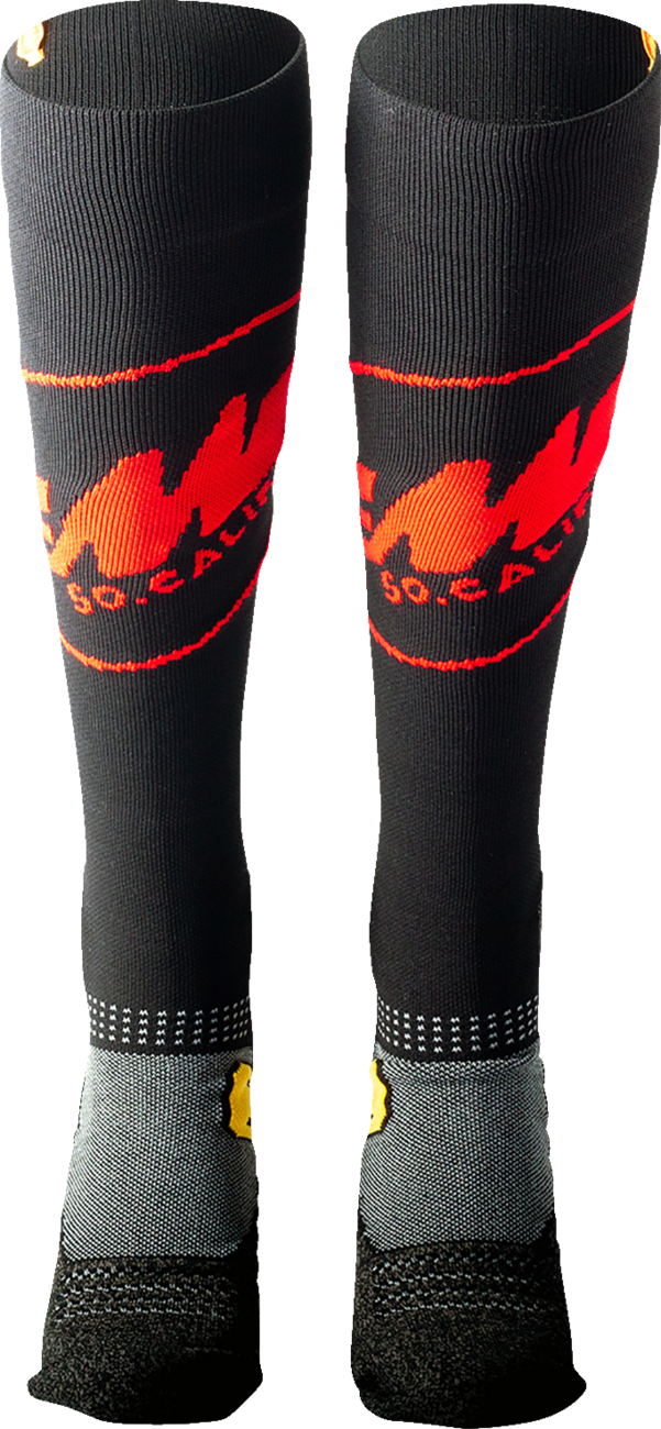 FMF Staple Riding Socks - Black - One Size SP22194909 3431-0739