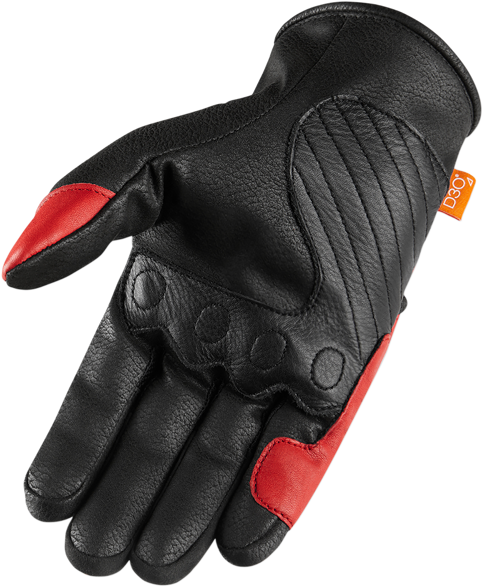 ICON Contra2™ Gloves - Red - Large 3301-3709