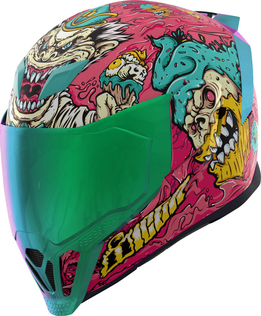 ICON Airflite™ Motorcycle Helmet - Snack Attack - MIPS® - Pink - 3XL 0101-16933