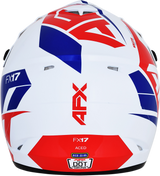 AFX FX-17 Motorcycle Helmet - Aced - Red/White/Blue - 2XL 0110-6483