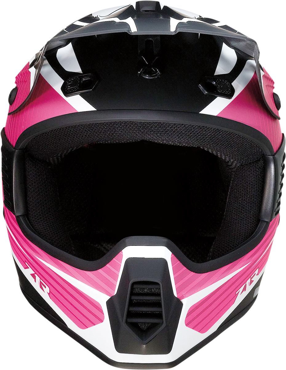 Z1R Child Rise Motorcycle Helmet - Flame - Pink - L/XL 0111-1438