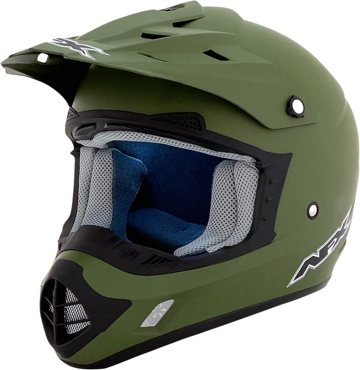 AFX FX-17 Motorcycle Helmet - Flat Olive Drab - Medium 0110-4448