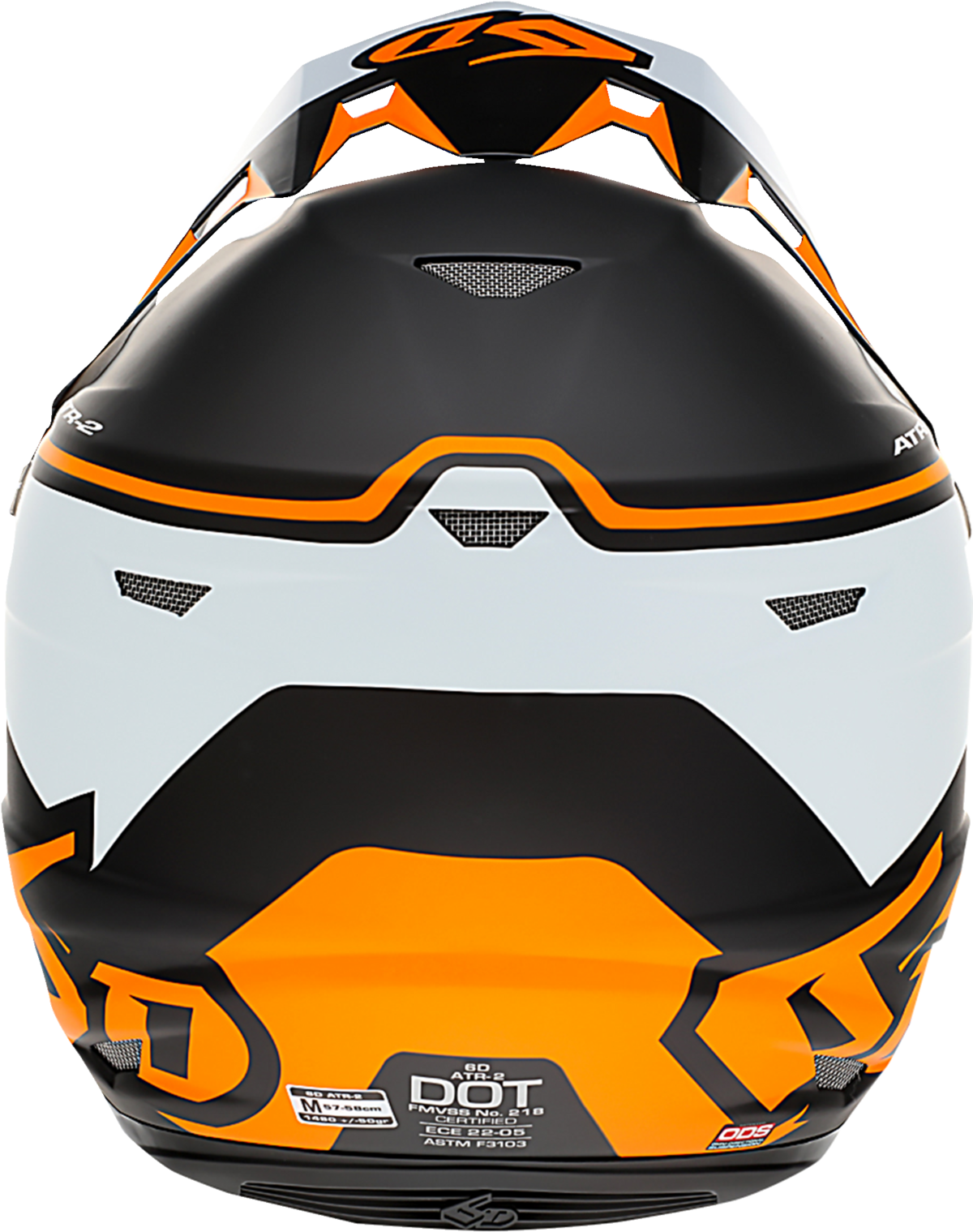 6D ATR-2 Motorcycle Helmet - Drive - Neon Orange - XS 12-2754