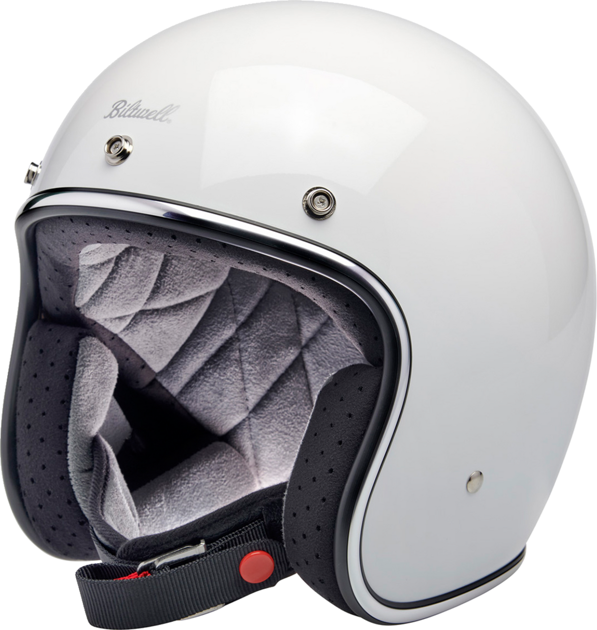 BILTWELL Bonanza Motorcycle Helmet - Gloss White - XS 1001-164-201