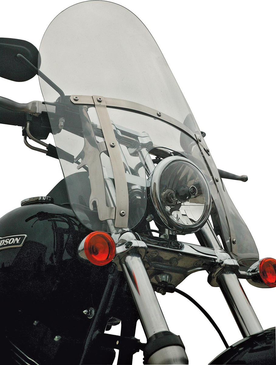 KLOCK WERKS Flare™ Windshield - 18" - Clear - FXDWG KWW-02-0223