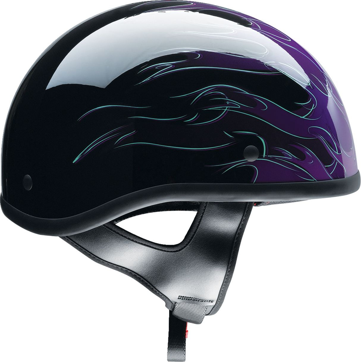 Z1R CC Beanie Motorcycle Helmet - Hellfire - Purple - Small 0103-1339