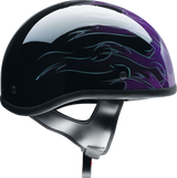 Z1R CC Beanie Motorcycle Helmet - Hellfire - Purple - XS 0103-1338