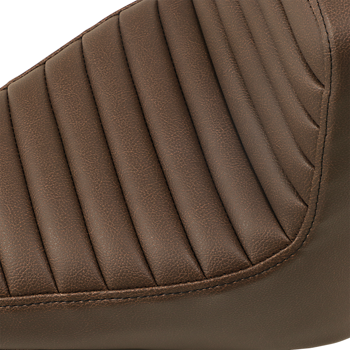 SADDLEMEN Step Up Seat - Front Tuck-n-Roll/Rear Lattice Stitch - Brown I18-33-176BR