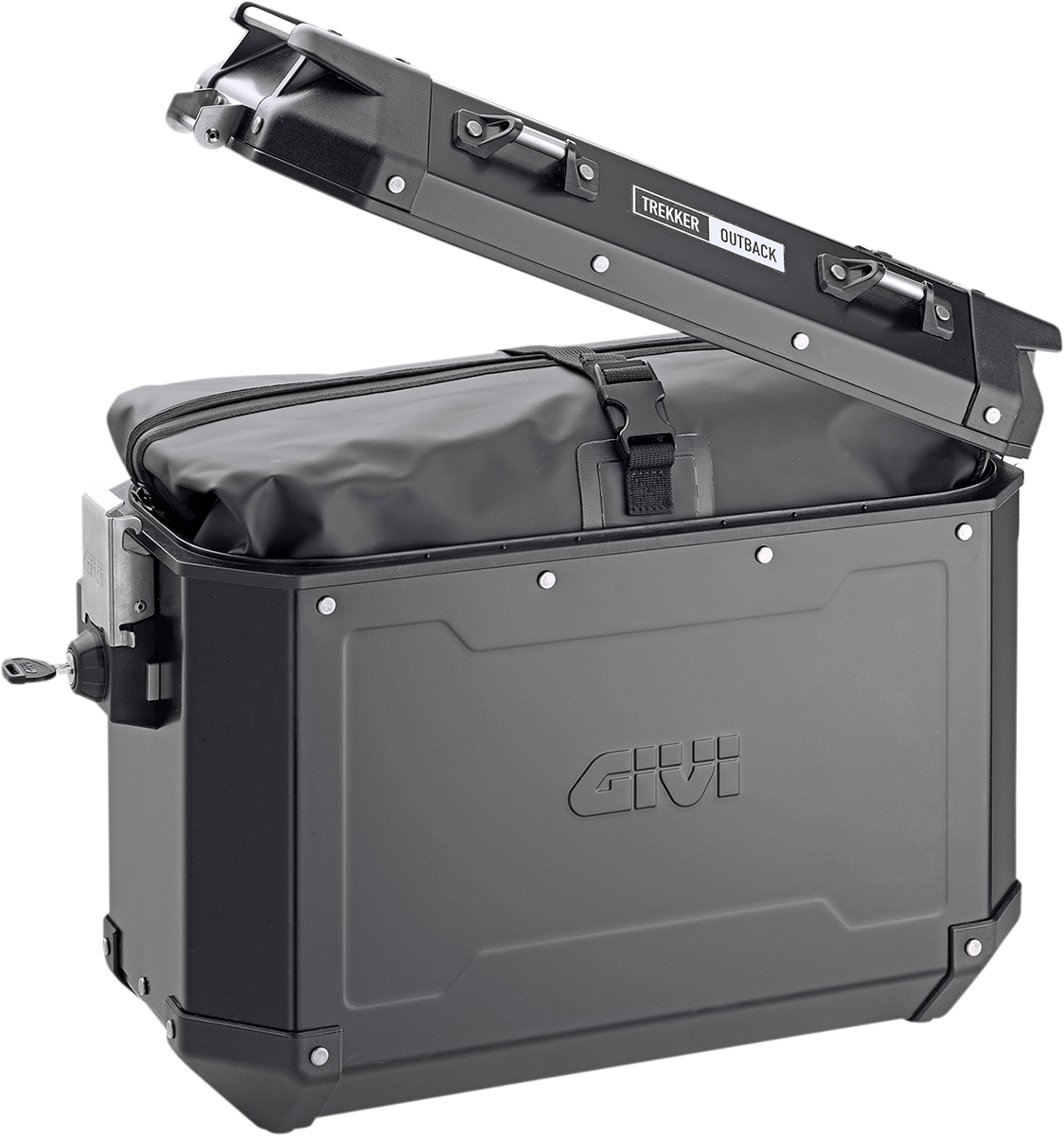 GIVI Outback Case - Left - Black - 37 liter OBKN37BLA