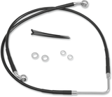 DRAG SPECIALTIES Brake Line - Front (Upper) - Black 660322-BLK