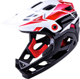 KALI Child Maya Full Face Bicycle Helmet - Race - Gloss White/Red/Black 0221922112