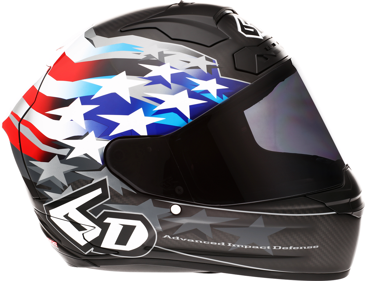 6D ATS-1R Motorcycle Helmet - Patriot - Red/White/Blue - Small 30-0695