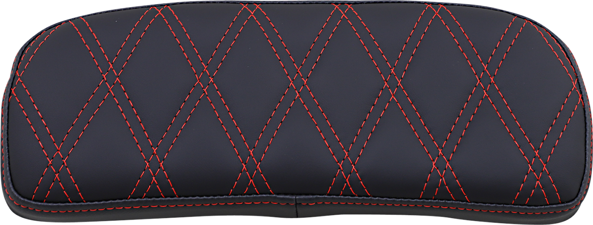 DRAG SPECIALTIES Chopped Tour-Pak Pad - Double Diamond - Black/Red 0822-0434