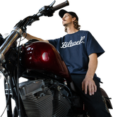 BILTWELL Script T-Shirt - Navy - Medium 8101-052-003