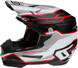 6D ATR-2 Motorcycle Helmet - Phase - White/Red - XS 12-2834