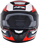 AFX FX-99 Motorcycle Helmet - Recurve - Pearl White/Red - Medium 0101-11127