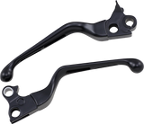 DRAG SPECIALTIES Levers - Slotted - Black H07-0769B