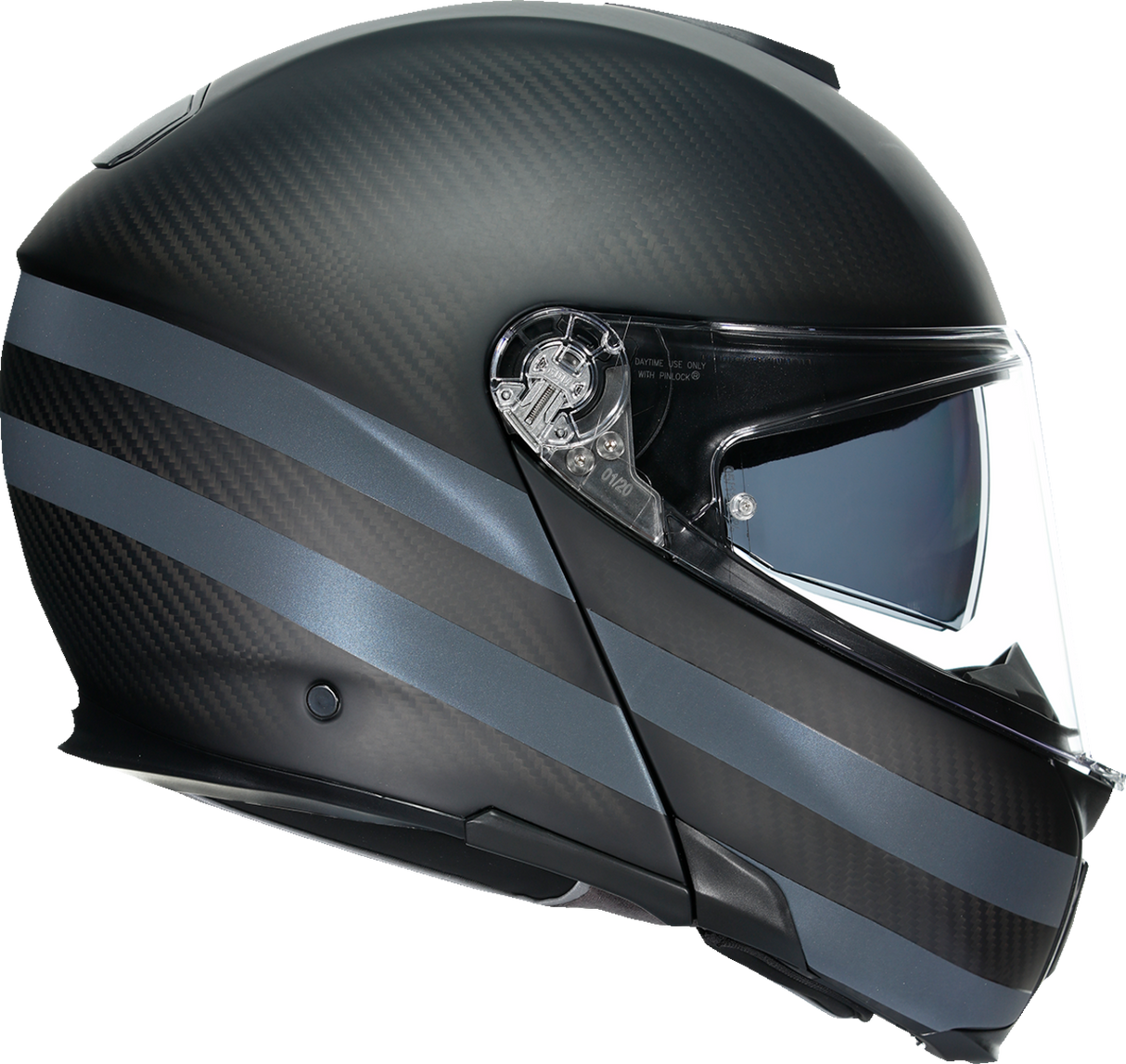 AGV SportModular Motorcycle Helmet - Dark Refractive - Carbon/Black - Large 211201O2IY01414