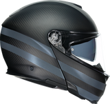 AGV SportModular Motorcycle Helmet - Dark Refractive - Carbon/Black - Large 211201O2IY01414