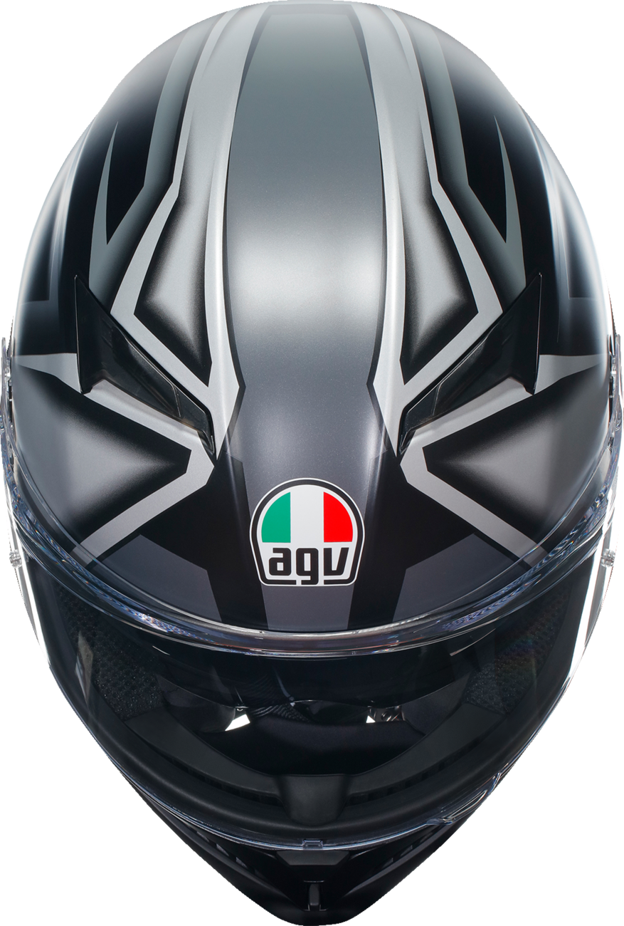 AGV K3 Motorcycle Helmet - Compound - Matte Black/Gray - XL 2118381004008XL