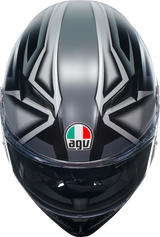 AGV K3 Motorcycle Helmet - Compound - Matte Black/Gray - XL 2118381004008XL