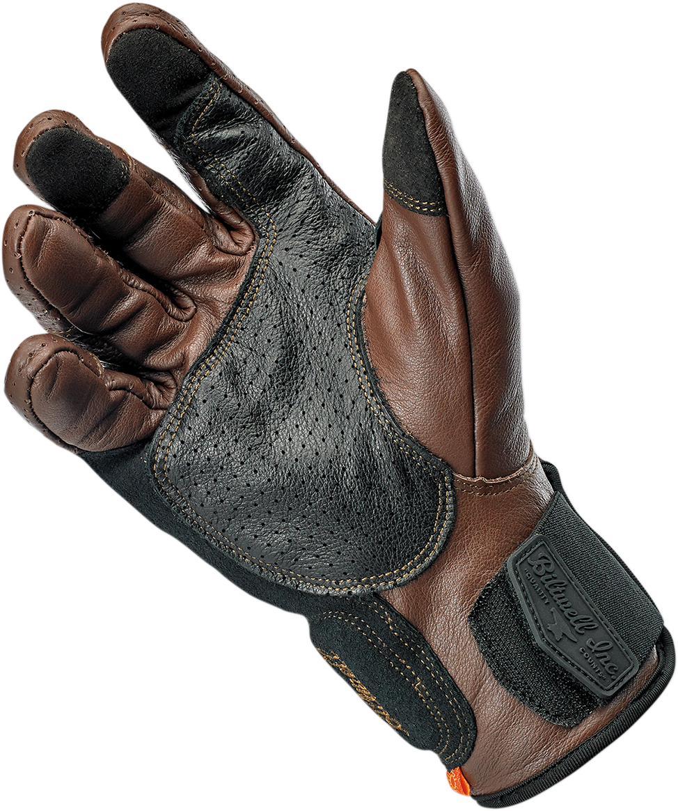 BILTWELL Borrego Gloves - Chocolate/Black - Large 1506-0201-304