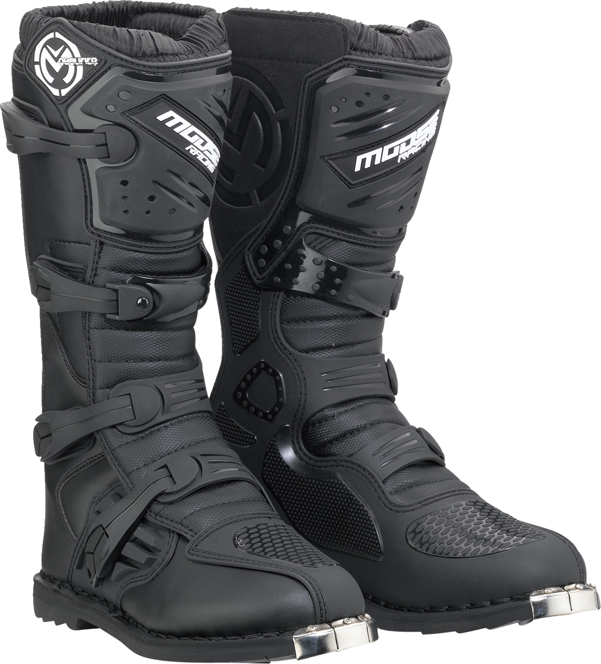 MOOSE RACING Qualifier Boots - Black - ATV Sole - Size 12 3410-2631