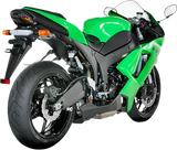 Kawasaki ZX6R 2007-2008 Exhaust Akrapovic Slip-On Muffler in Titanium and Carbon Fiber S-K6SO5-HACT