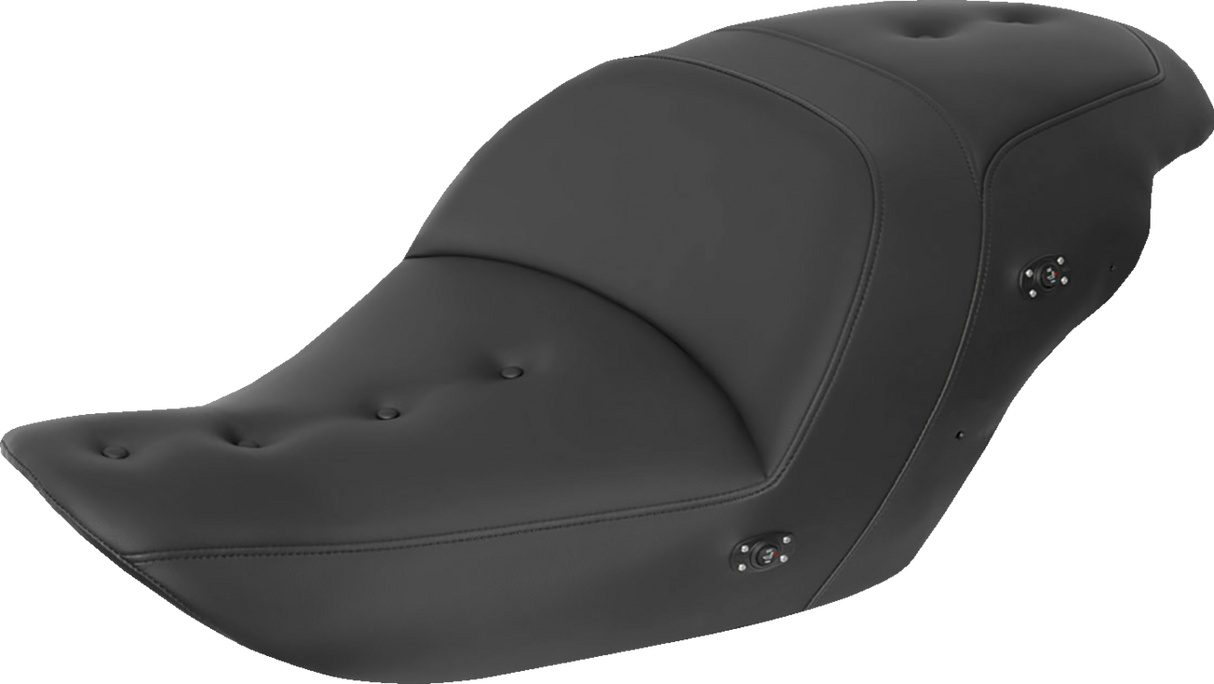 SADDLEMEN Heated Roadsofa Pillow Top Seat - Without Backrest - Black H23-20-181HCT