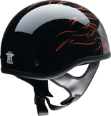 Z1R CC Beanie Motorcycle Helmet - Hellfire - Orange - Small 0103-1346