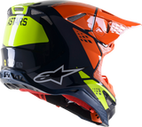 ALPINESTARS Supertech M8 Motorcycle Helmet - Factory - Blue/Orange/Yellow - Small 8302922-7445-SM