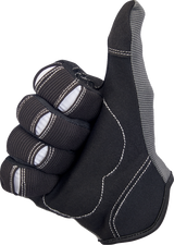 BILTWELL Moto Gloves - Gray/Black - Small 1501-1101-002