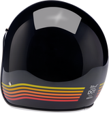 BILTWELL Bonanza Motorcycle Helmet - Gloss Black Spectrum - XS 1001-536-201