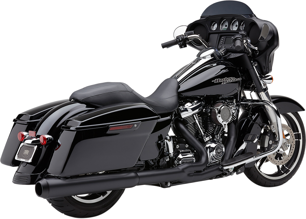 COBRA Powr-Flo 2:1 Exhaust - Black - '17-'20 FL NOT FOR TRIKE MODELS 6451RB