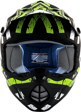 AFX FX-17Y Motorcycle Helmet - Attack - Matte Black/Green - Medium 0111-1418