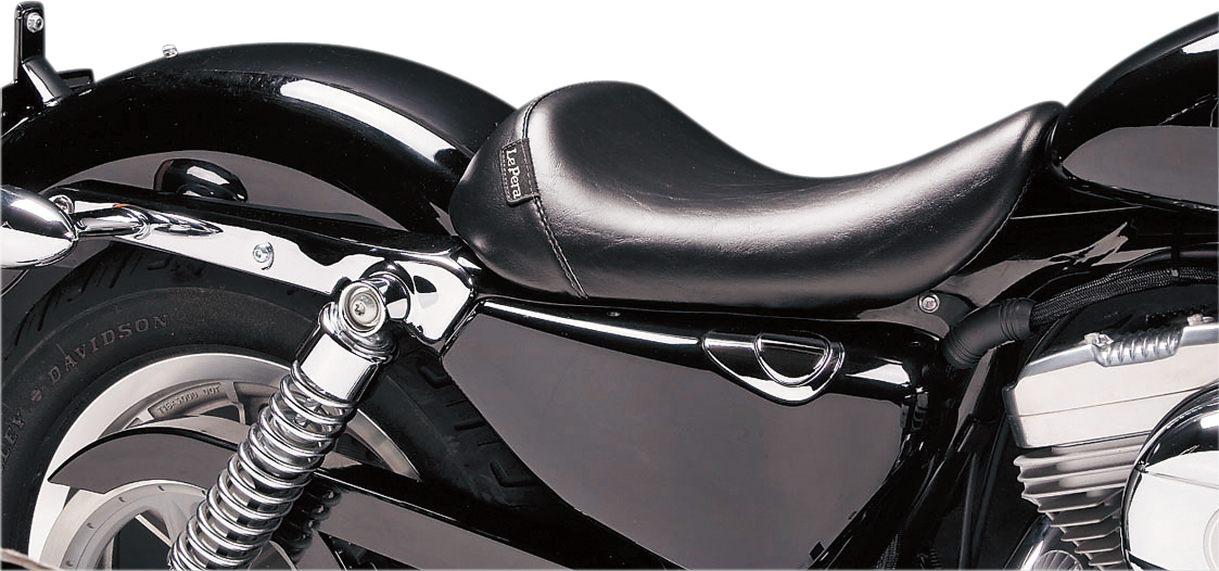 Le Pera Bare Bones Solo Seat For Harley Sportster With 3.3 Gallon Tank 2004-2022 Smooth Black LF-006