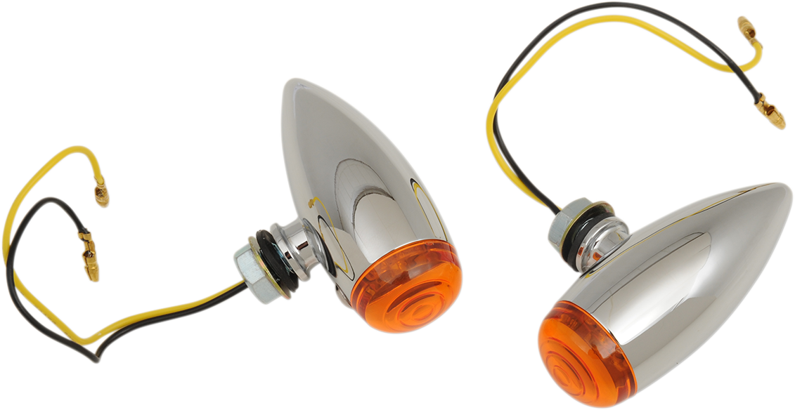 DRAG SPECIALTIES Bullet LED Marker Lights - Smooth - Amber 20-6589SALED