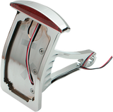 DRAG SPECIALTIES Side Mount Taillight/License Plate Mount - Curved Vertical - Half-Moon 28-6041LED BX1